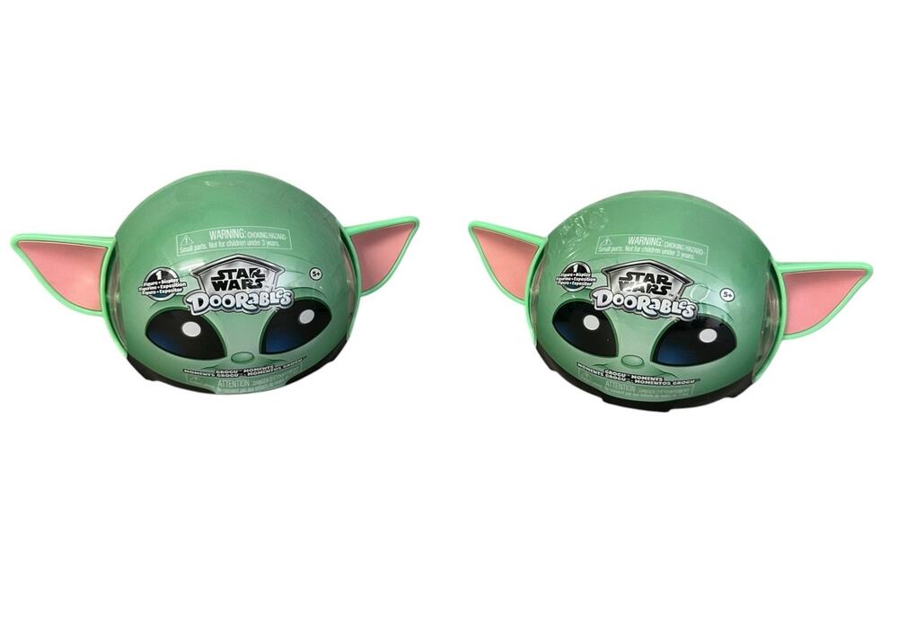 Disney Star Wars Disney Doorables Grogu Moments Capsule Head New Sealed Lot of 2
